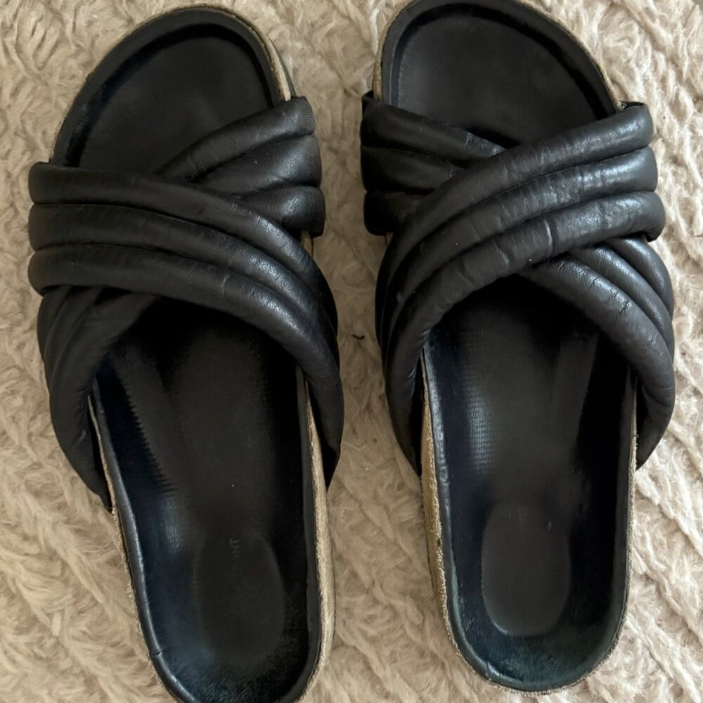 Isabel Marant Holden Criss Cross Slide  Size 7.